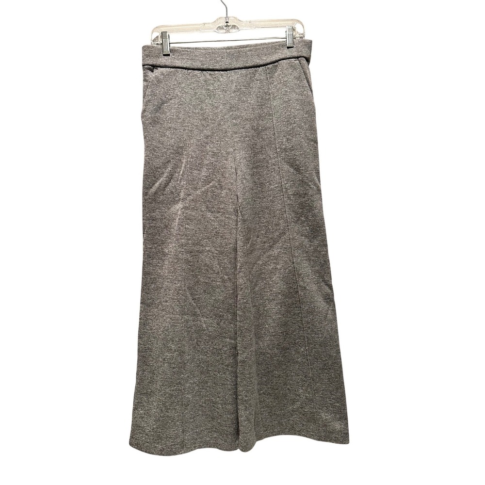 Boss Hugo Boss Gray Ponte‎ Knit Wide Leg Pants Pull on Stretch US 6 Capsule Work